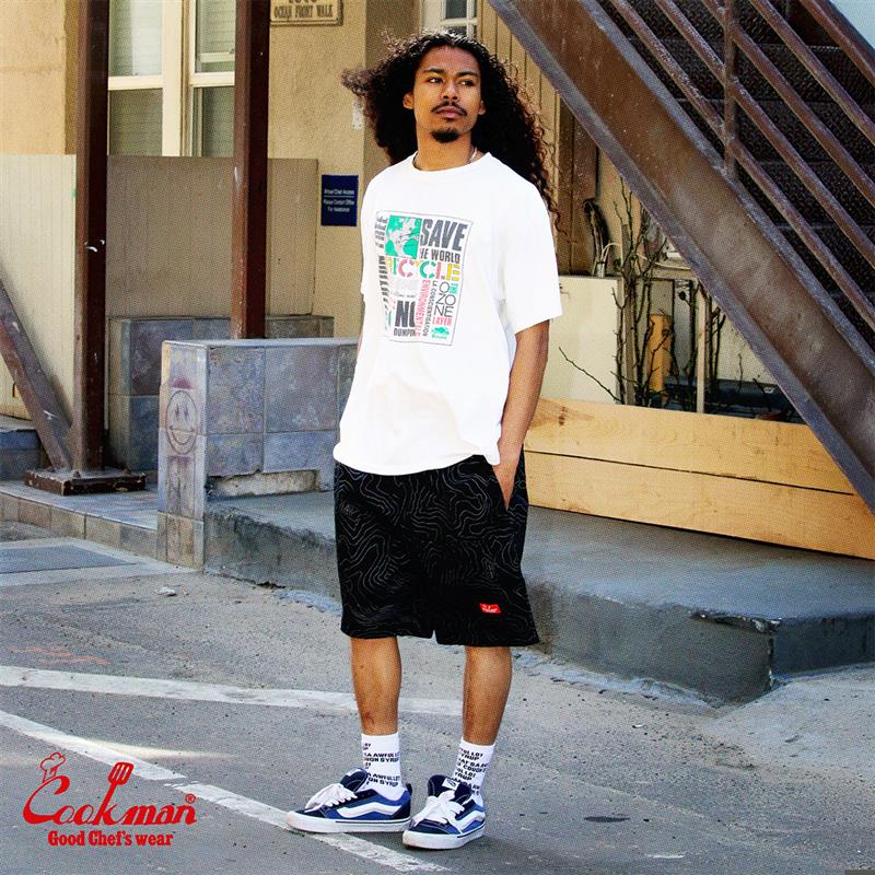 Cookman Chef Short Pants Front Pocket - Big Bear : Black