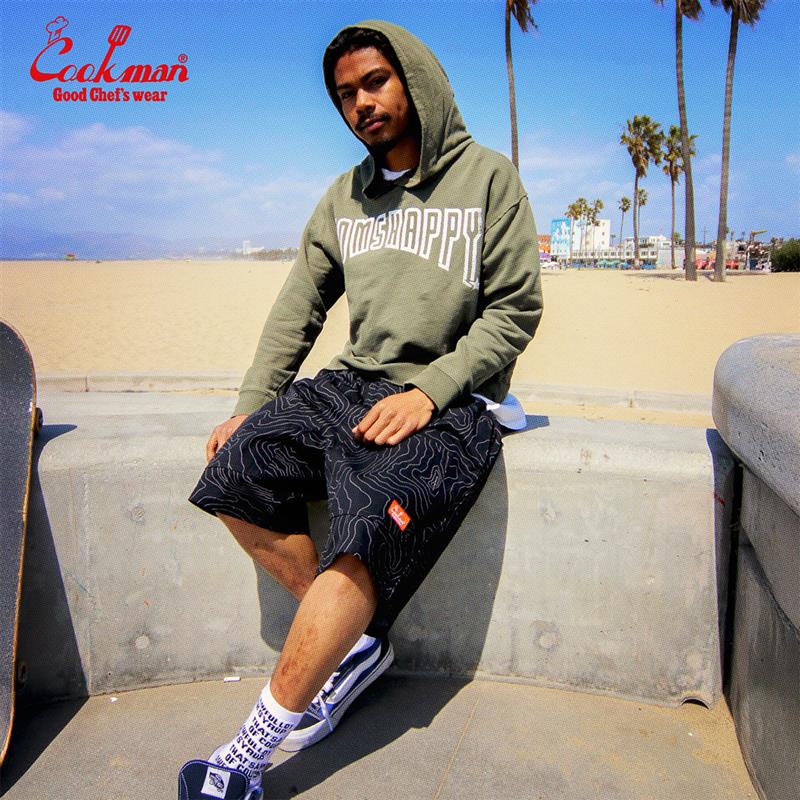 Cookman Chef Short Pants Front Pocket - Big Bear : Black