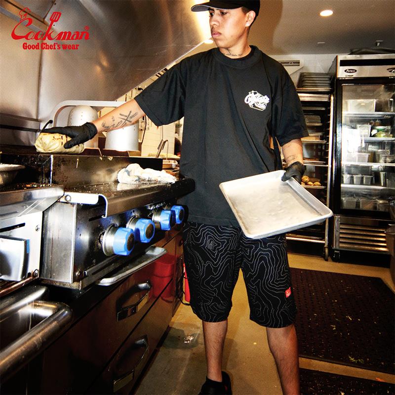 Cookman Chef Short Pants Front Pocket - Big Bear : Black