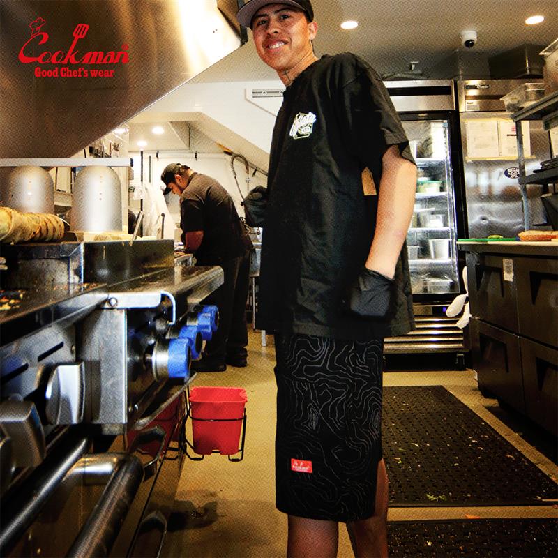 Cookman Chef Short Pants Front Pocket - Big Bear : Black