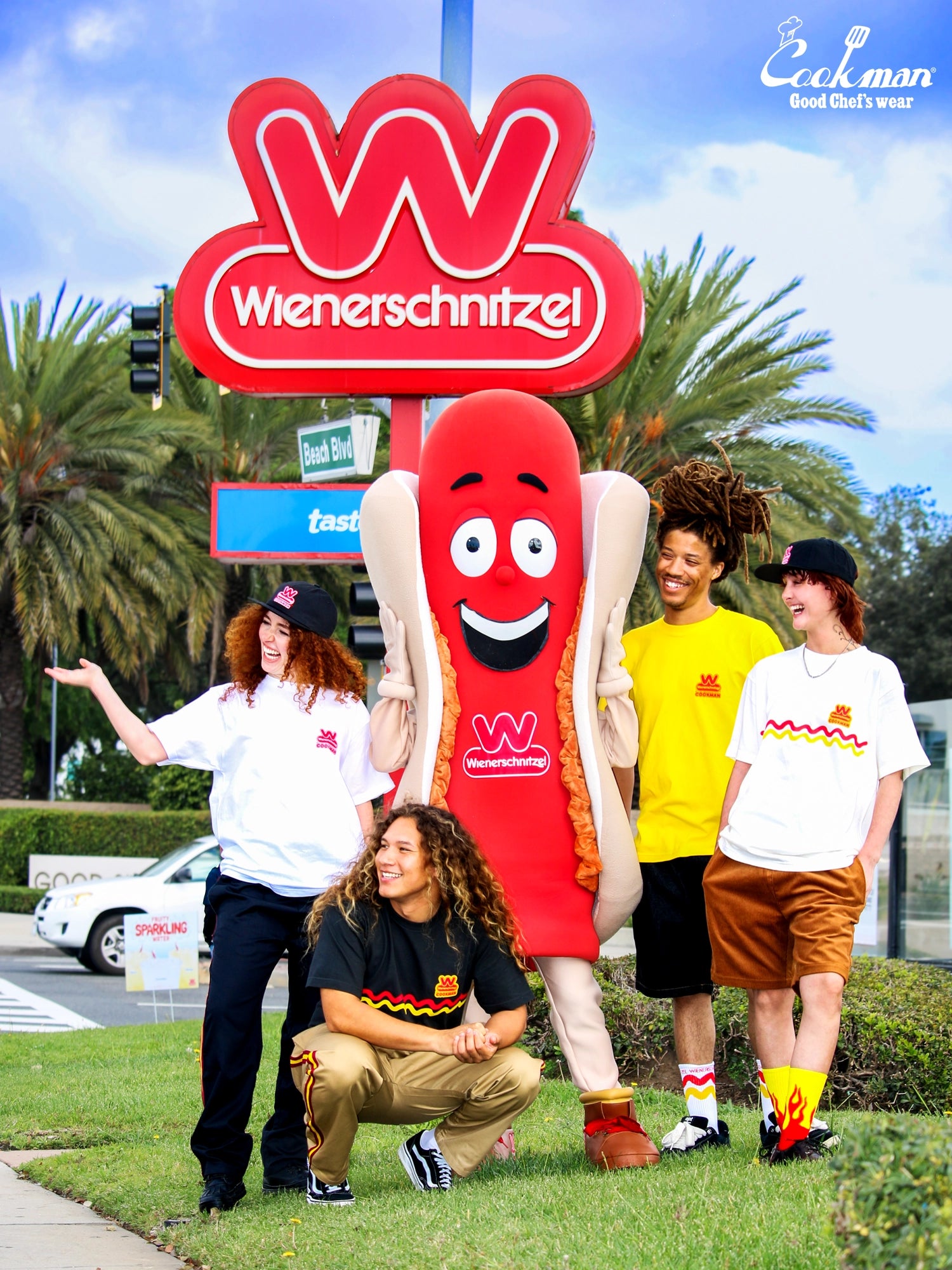Chef Pants Semiwide - Wienerschnitzel Side Line : Black