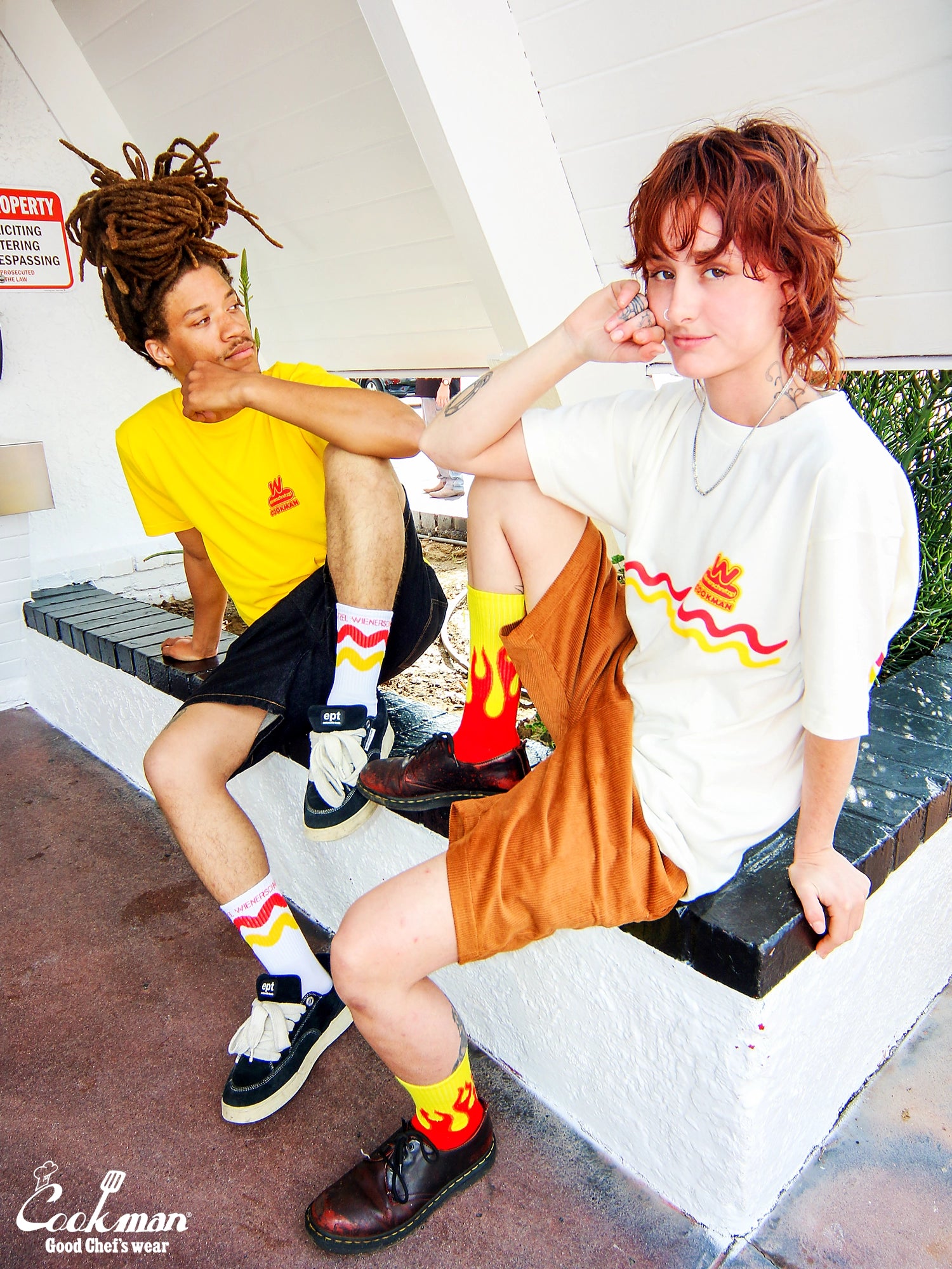 Rib Crew Socks - Wienerschnitzel : Flame