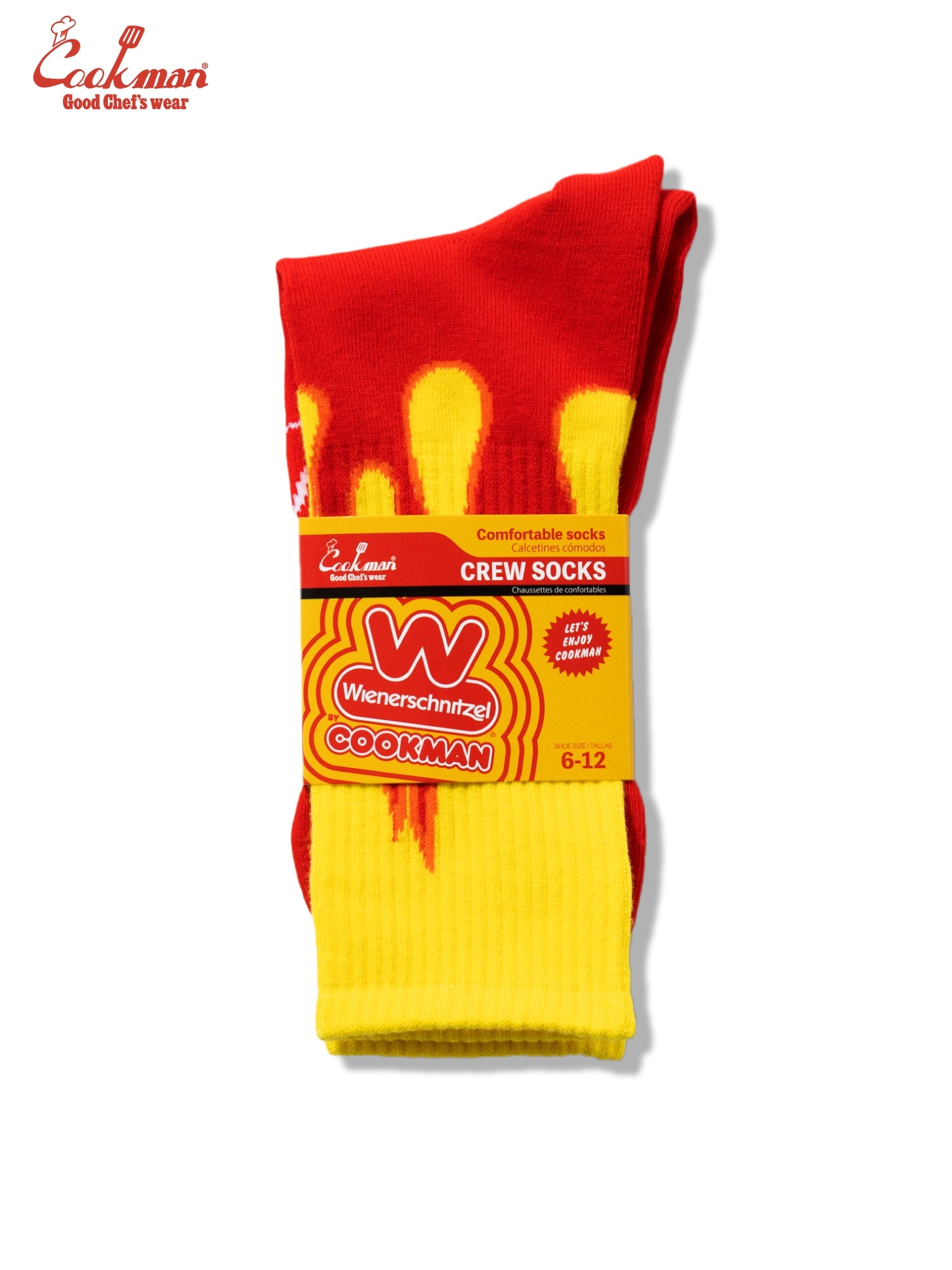 Rib Crew Socks - Wienerschnitzel : Flame