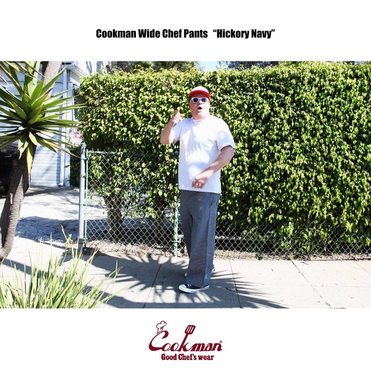 Cookman Wide Chef Pants - Hickory : Navy