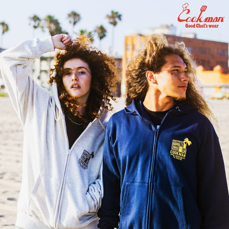 Cookman Zip-up Hoodie - TM paint Abbot Kinney : Navy