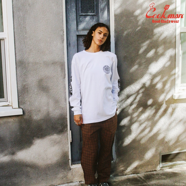 Cookman Long Sleeve Tees - Chocolate Package : White