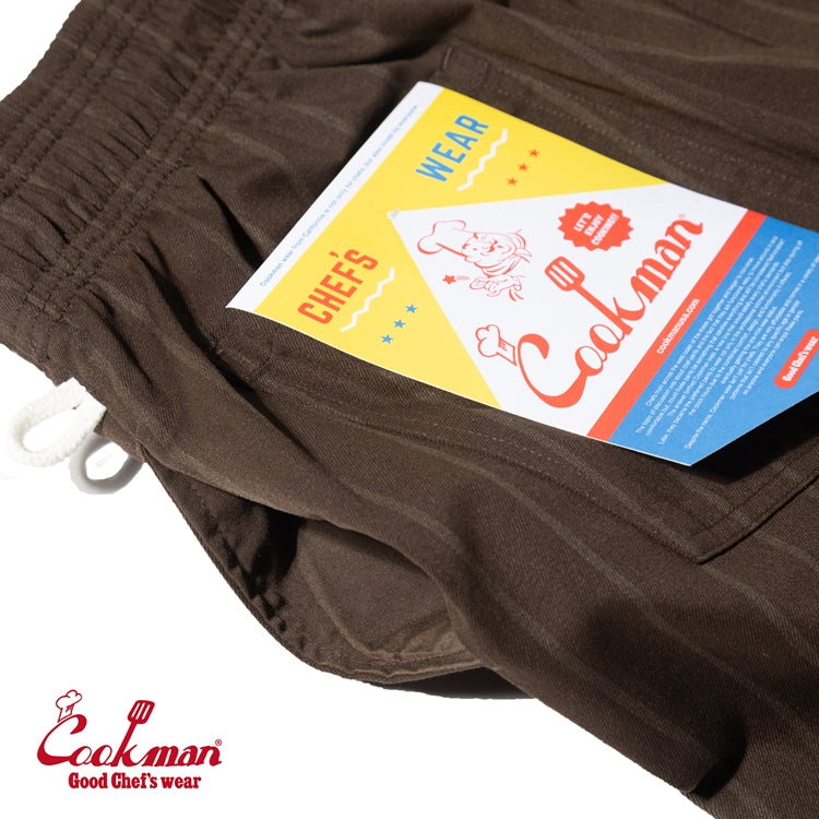 Cookman Chef Pants - Stripe Muddy Coffee