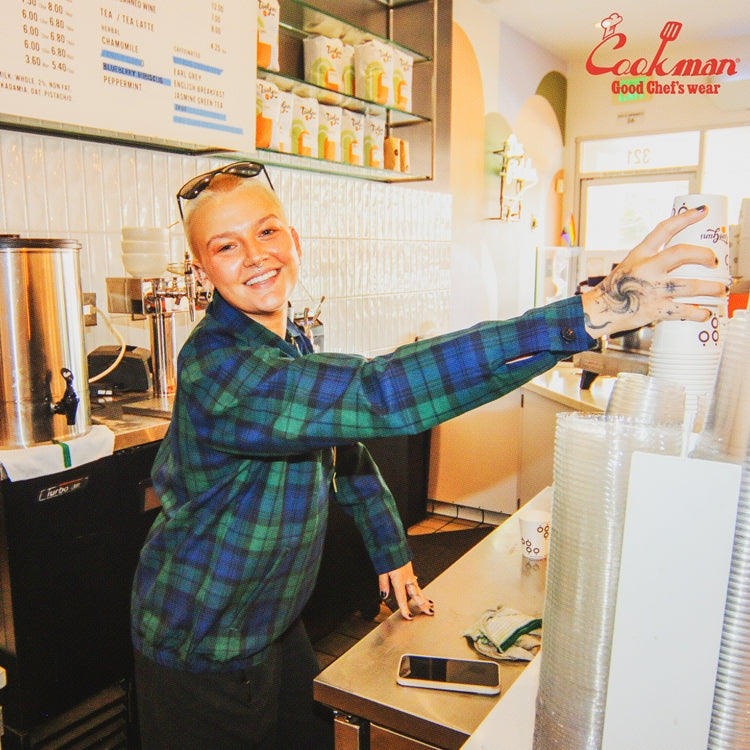 Cookman Delivery Jacket - Woven Black Watch Plaid