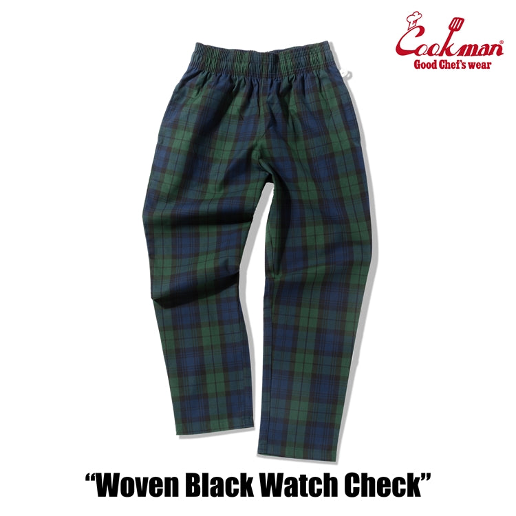 Cookman Chef Pants - Woven Black Watch Plaid