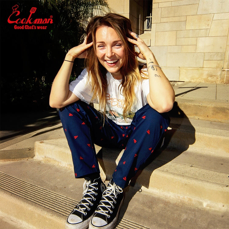Cookman Embroidery Chef Pants - Lobster : Navy