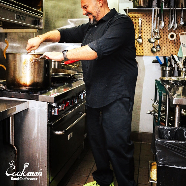 Cookman Chef Pants Semiwide - Black Belt : Black