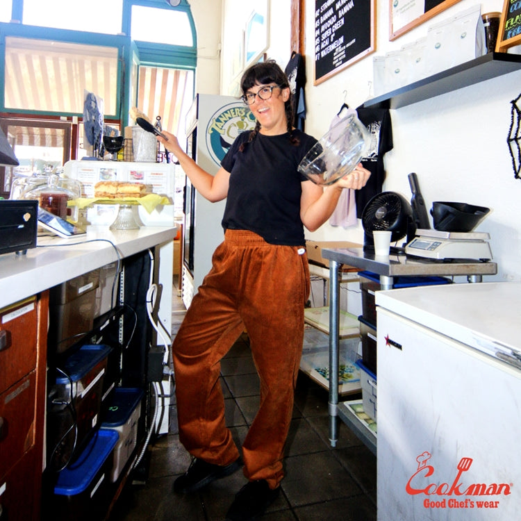 Cookman Waiter's Pants (stretch) - Corduroy : Brown