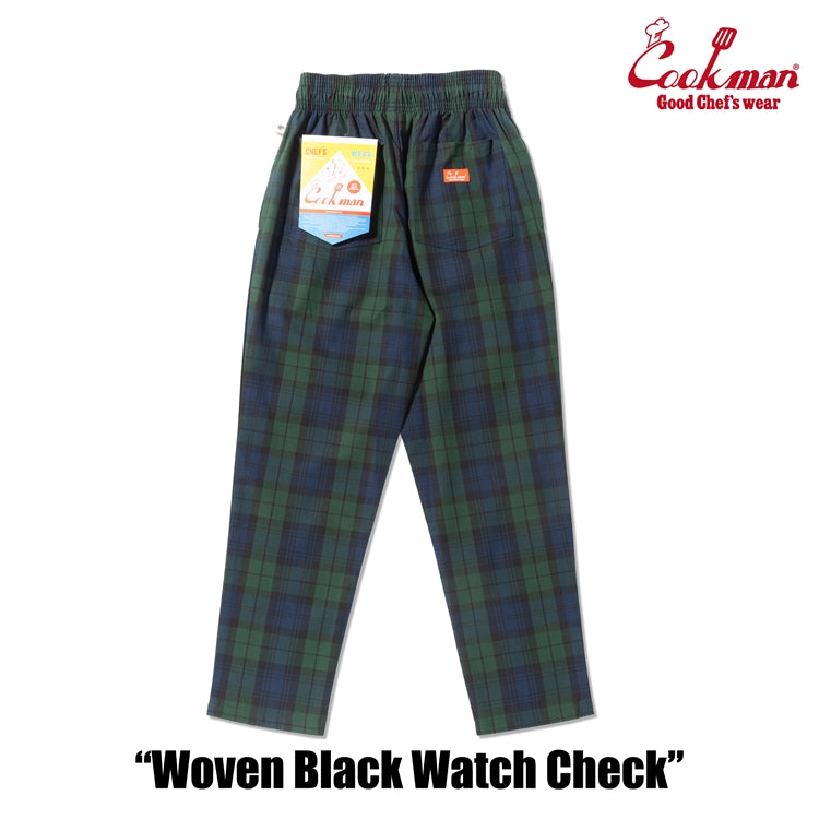 Cookman Chef Pants - Woven Black Watch Plaid