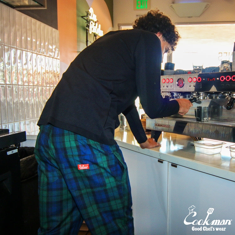 Cookman Chef Pants - Woven Black Watch Plaid