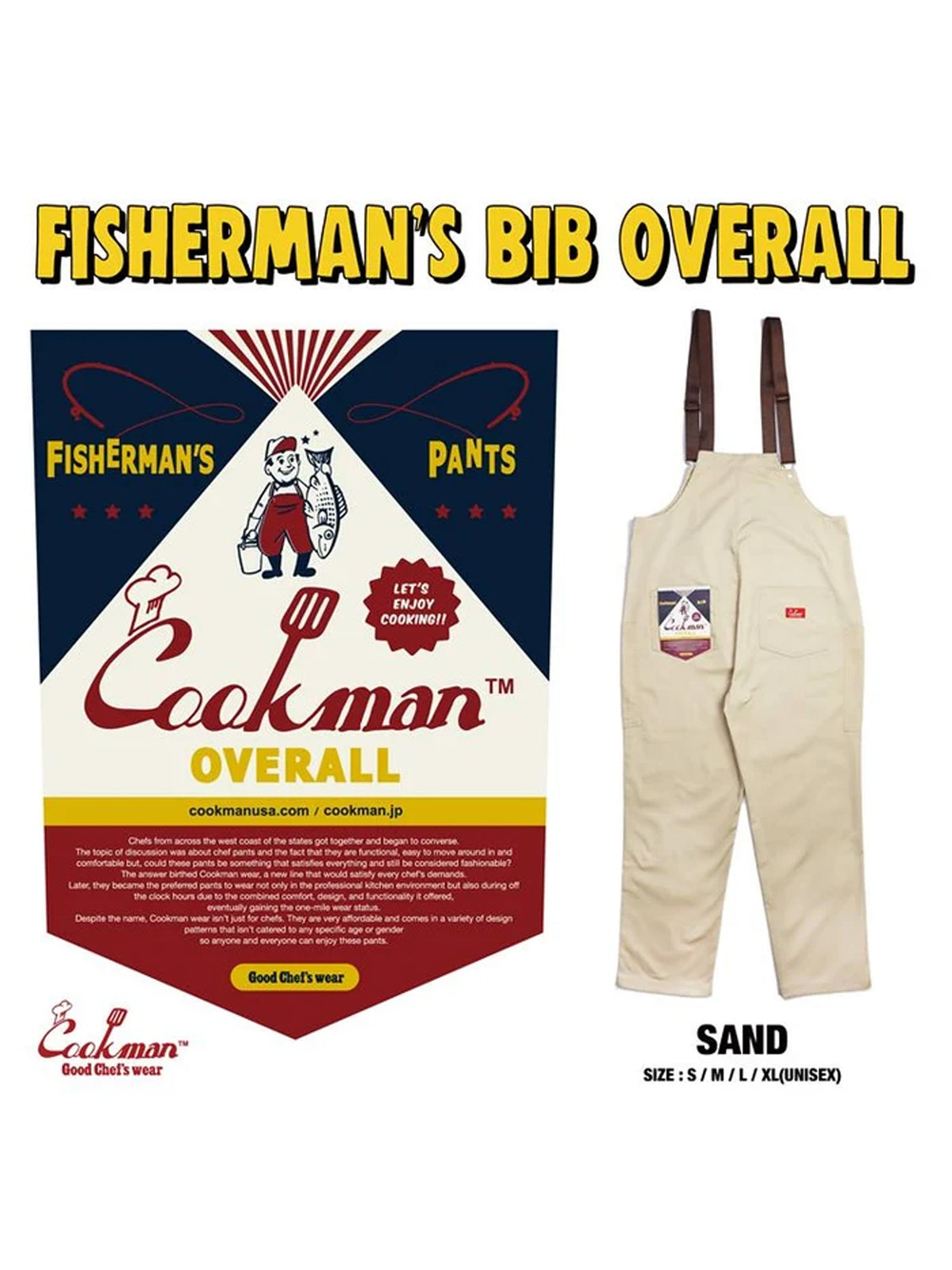 Fisherman's Bib Overall - Sand