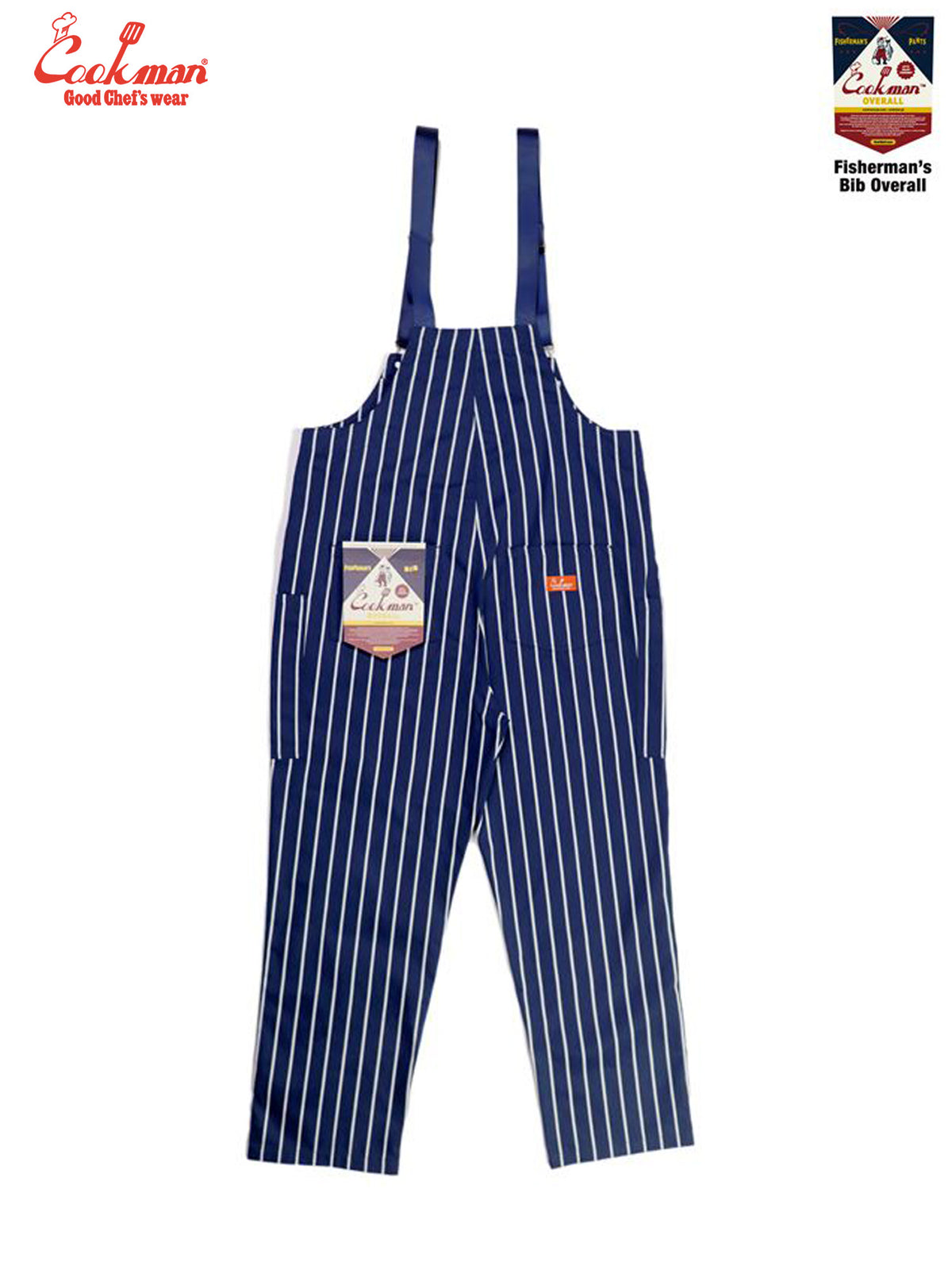 Fisherman's Bib Overall - Stripe : Navy