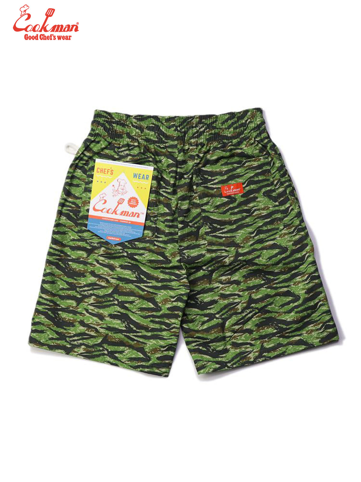 Chef Short Pants - Ripstop : Tiger Camo Green