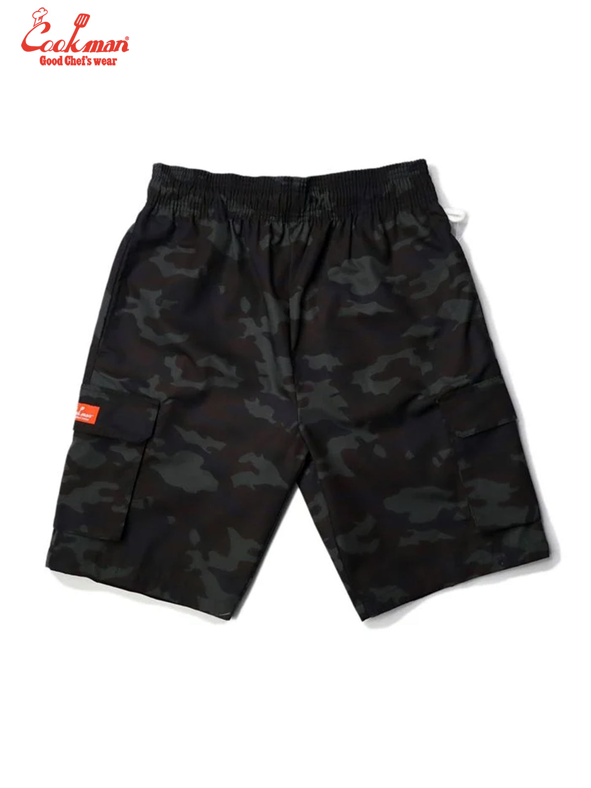 Chef Short Pants Cargo - Ripstop : Woodland Camo Black