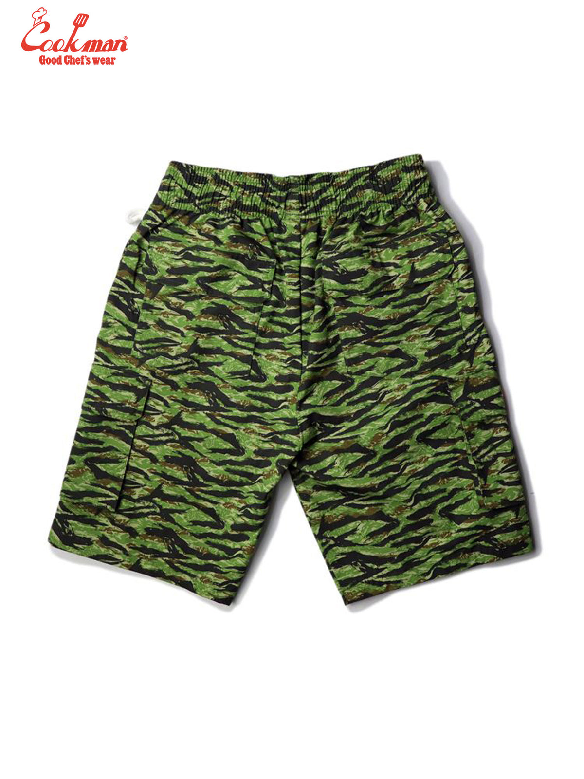 Chef Short Pants Cargo - Ripstop : Tiger Camo Green