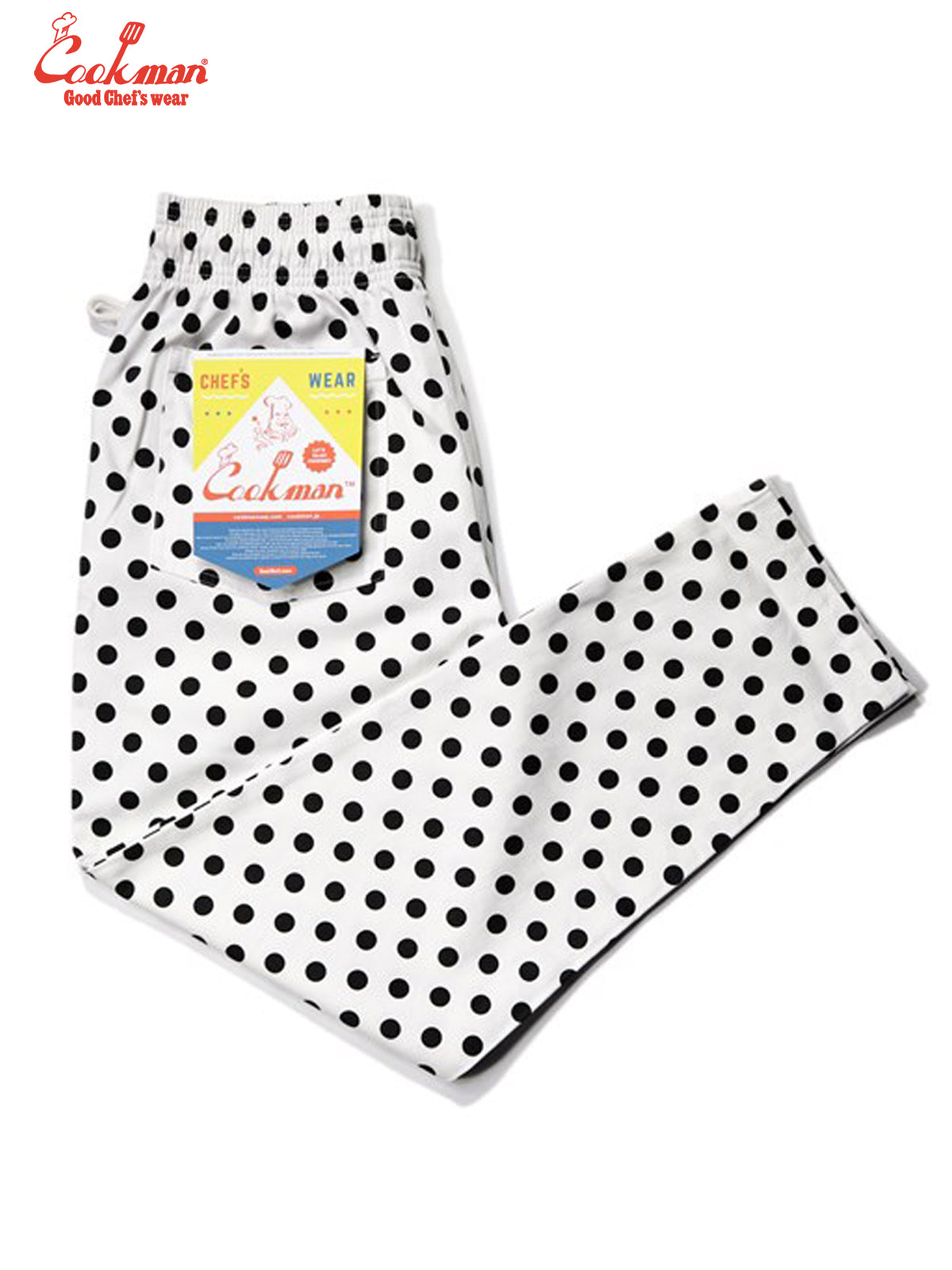 Chef Pants - Dots : White