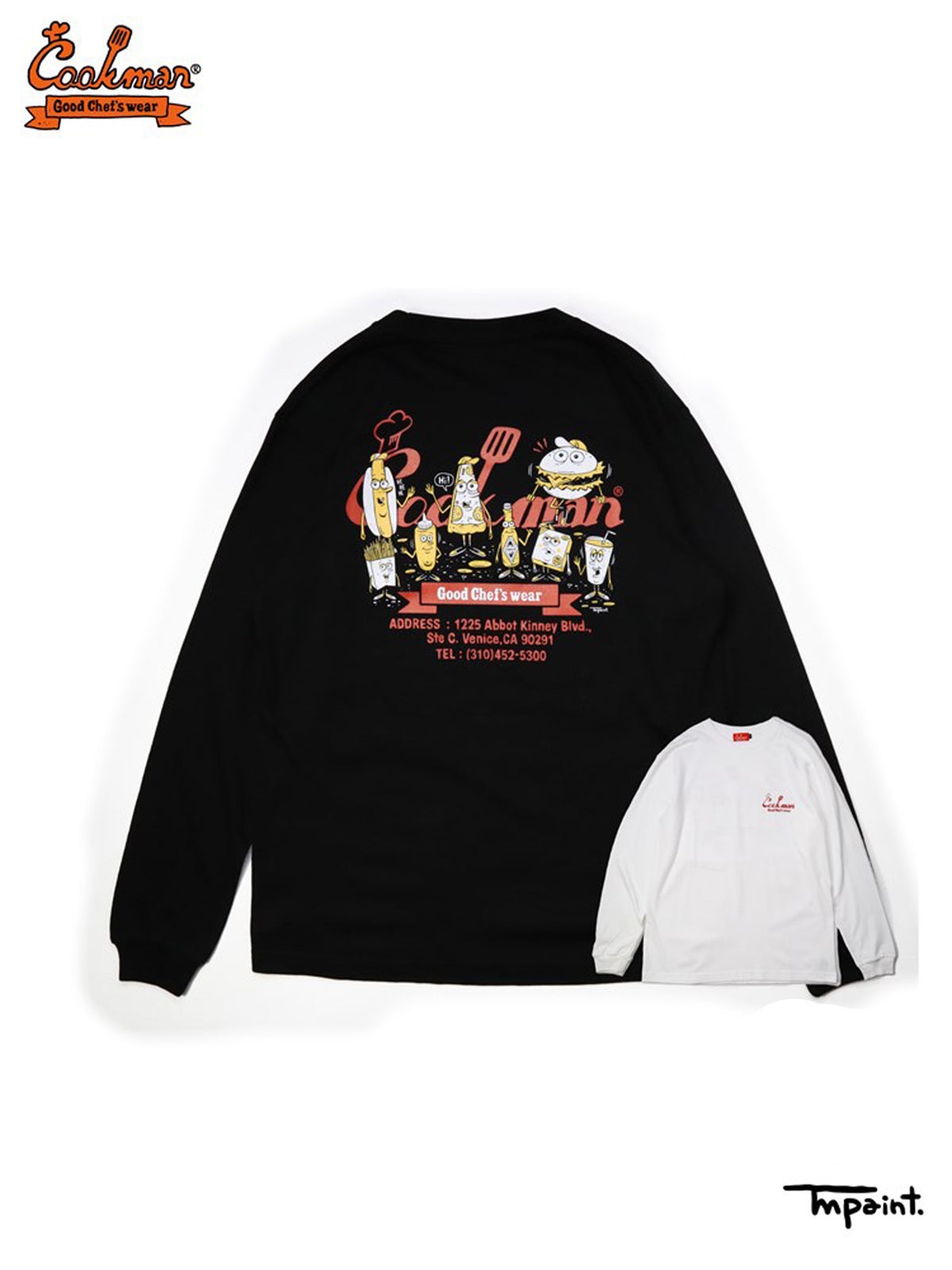 Long Sleeve Tees - TM Paint Enjoy : Black