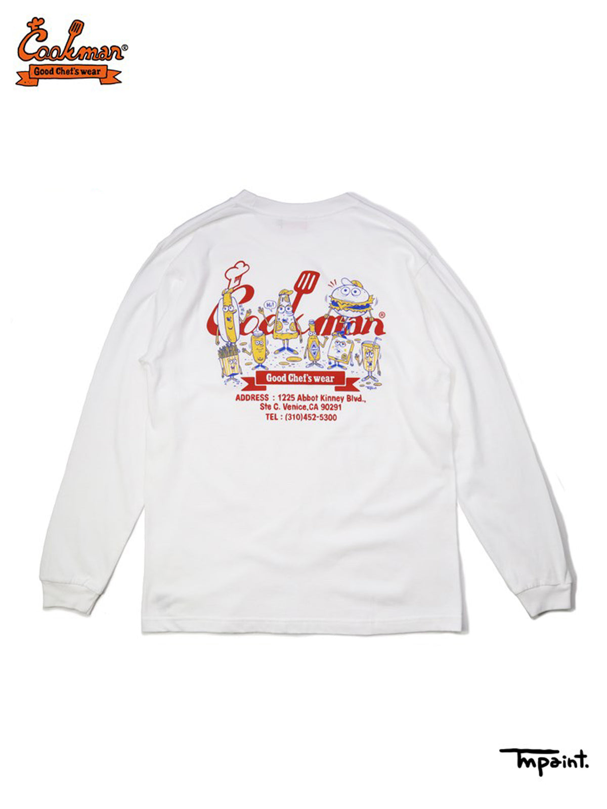 Long Sleeve Tees - TM Paint Enjoy : White