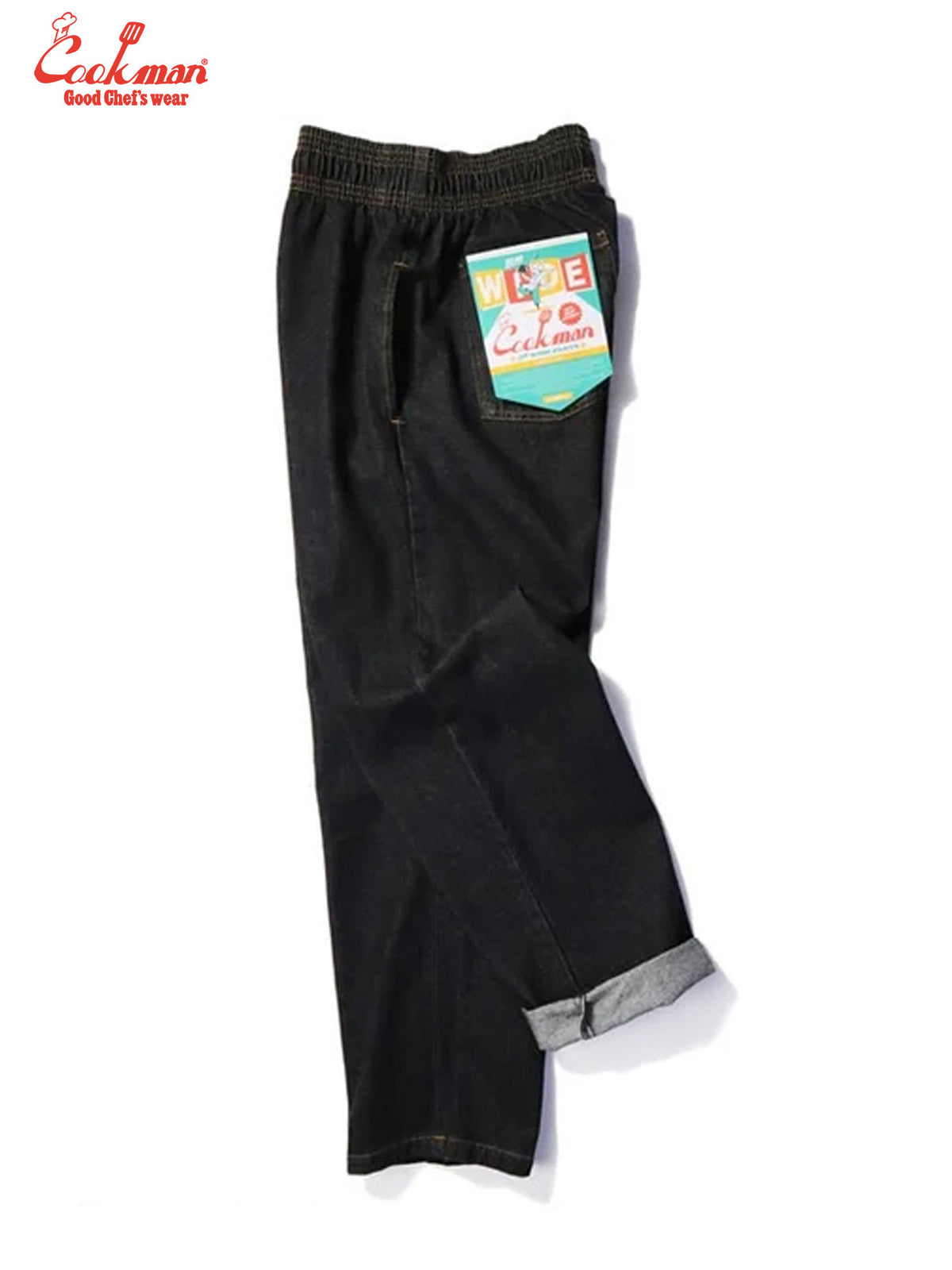Chef Pants Semiwide- Denim : Black