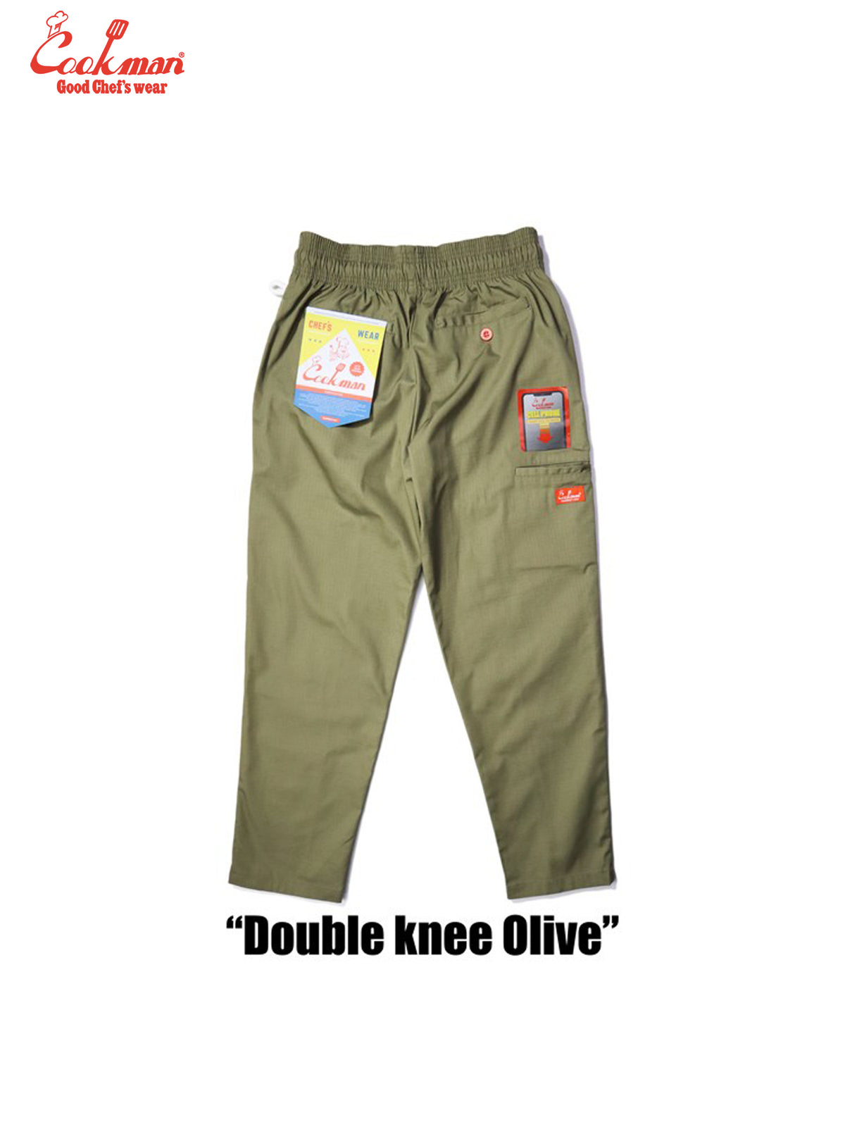 Chef Pants - Double Knee Ripstop : Olive