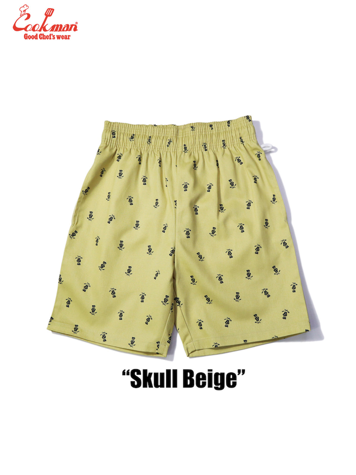Chef Short Pants - Skull : Beige