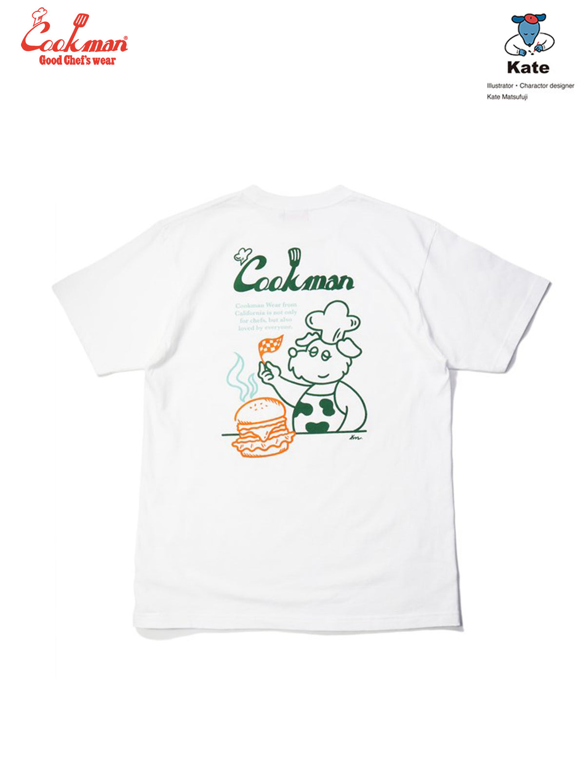 Tees - Kate Dog chef : White
