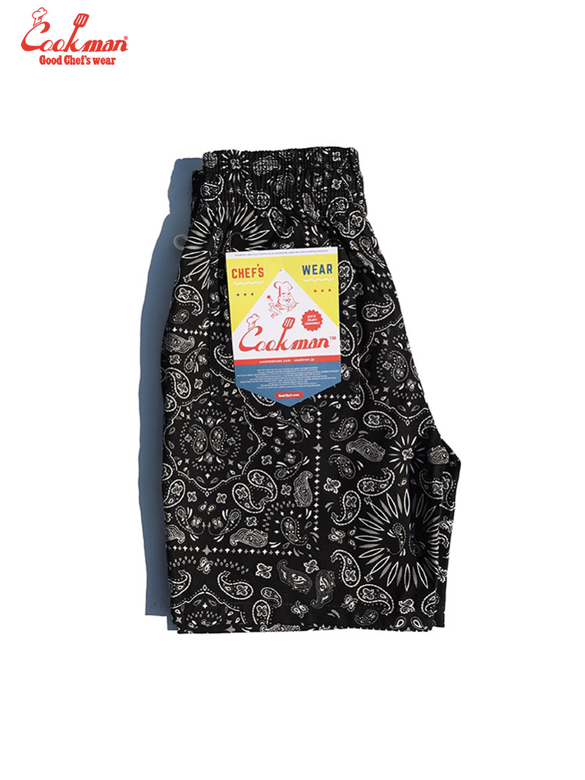 Chef Short Pants - Paisley : Black