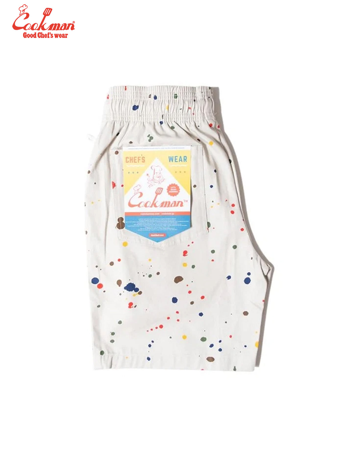 Chef Short Pants - Sauce Splash : Beige
