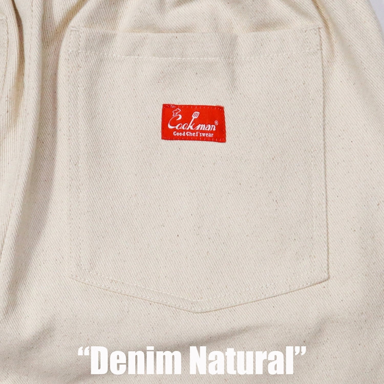 Cookman Chef Short Pants - Denim : Natural
