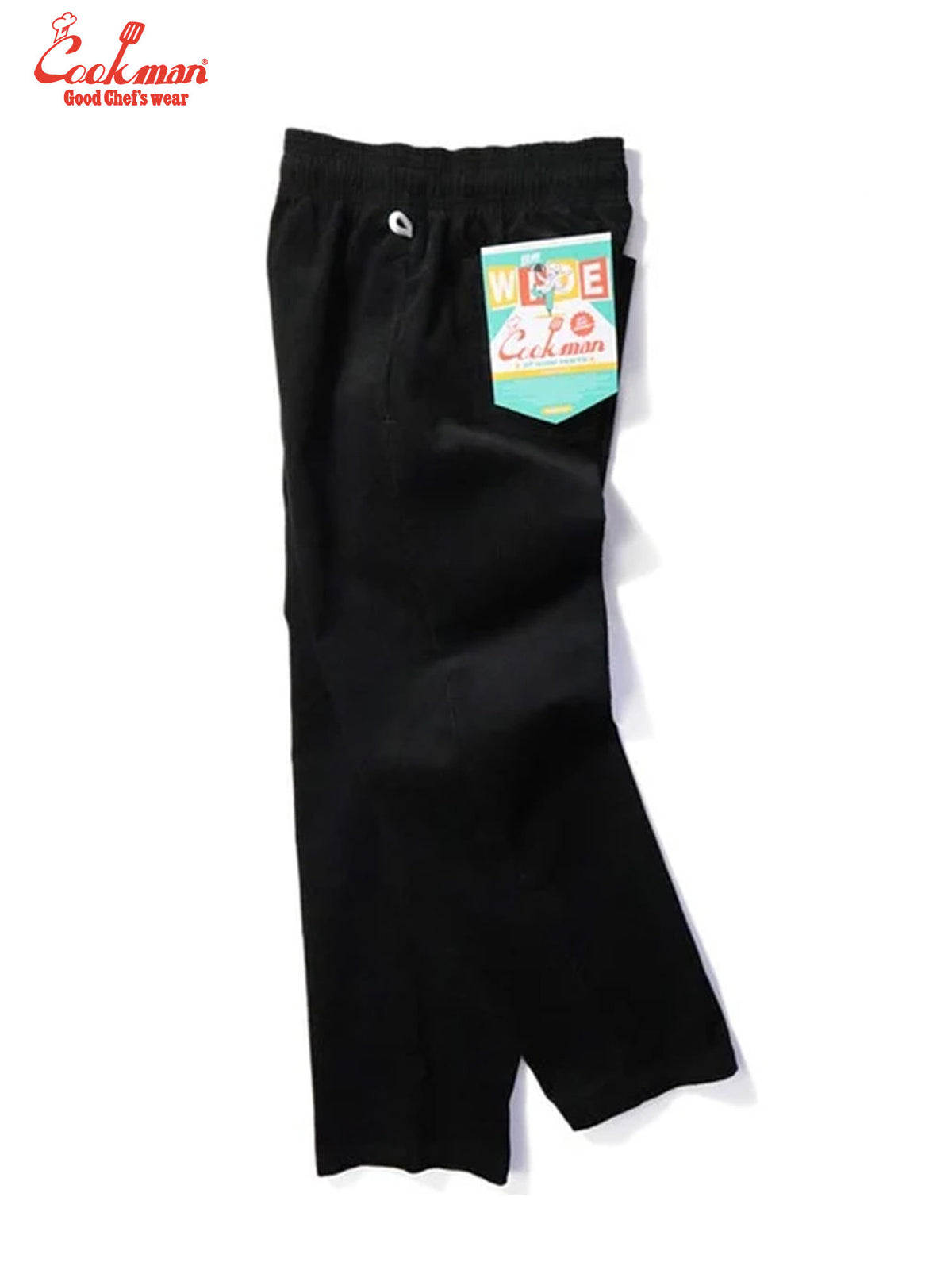 Chef Pants Semiwide- Corduroy : Black