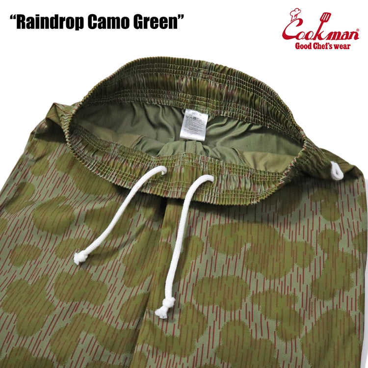 Cookman Chef Short Pants Front Pocket - Raindrop Camo : Green