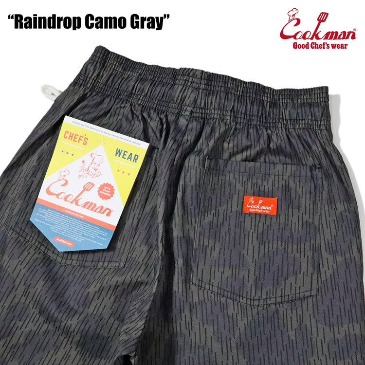 Cookman Chef Short Pants Front Pocket - Raindrop Camo : Gray