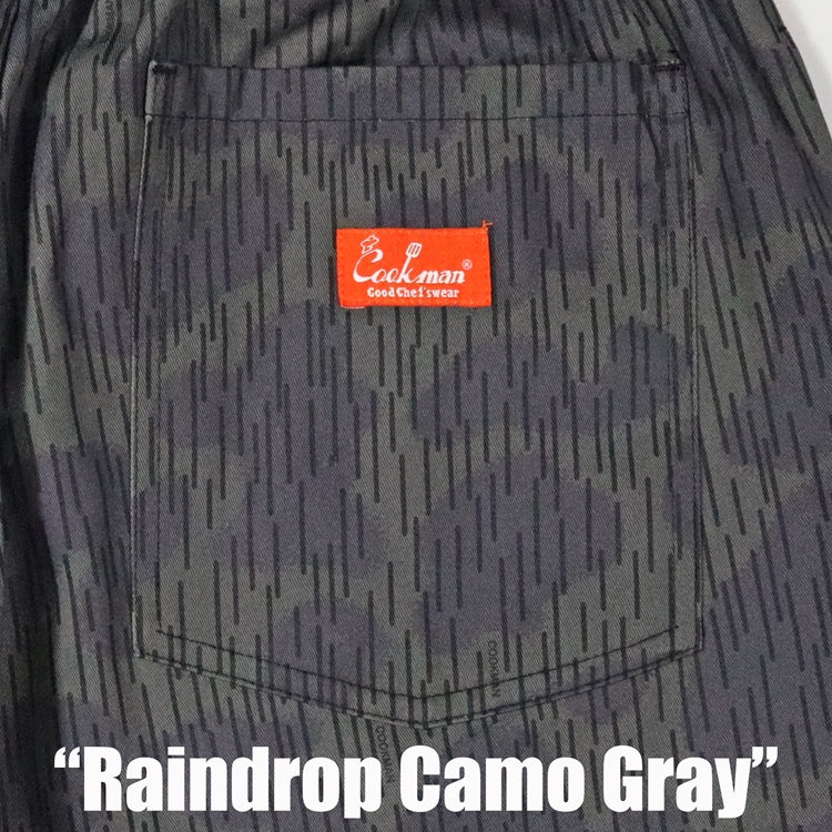 Cookman Chef Short Pants Front Pocket - Raindrop Camo : Gray