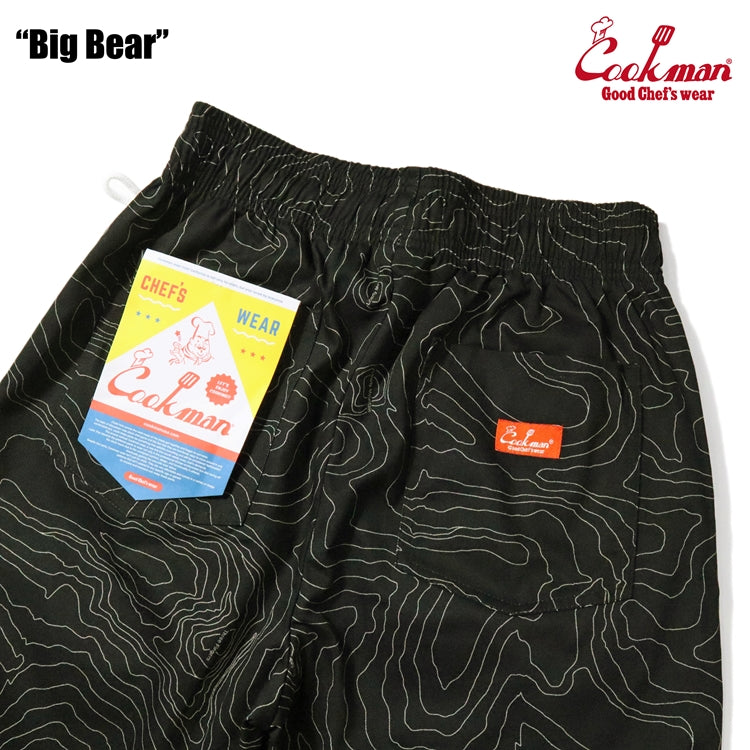 Cookman Chef Short Pants Front Pocket - Big Bear : Black