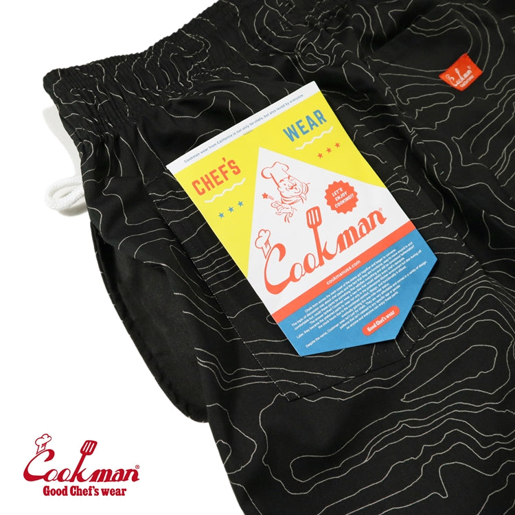 Cookman Chef Short Pants Front Pocket - Big Bear : Black