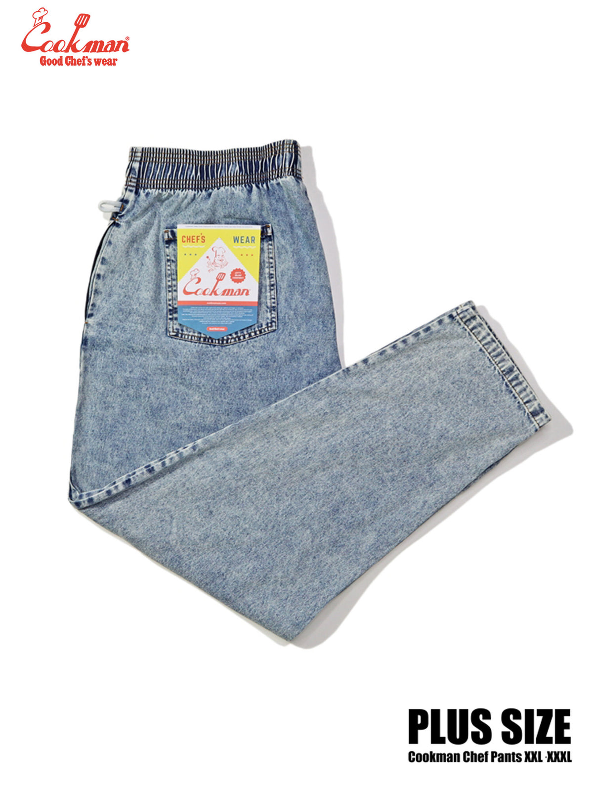 Chef Pants - Snow Washed Denim : Blue