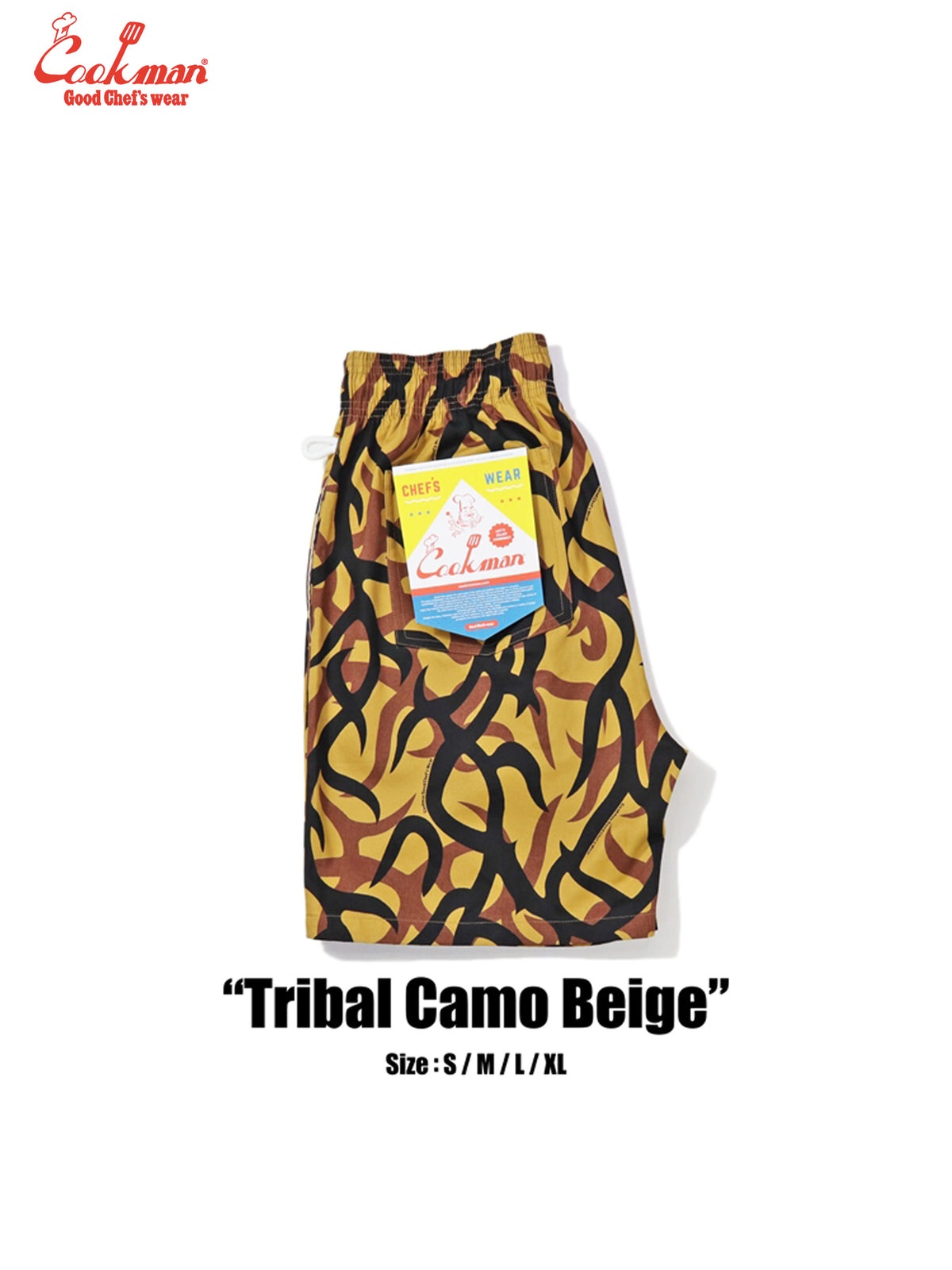 Chef Short Pants - Tribal Camo : Beige