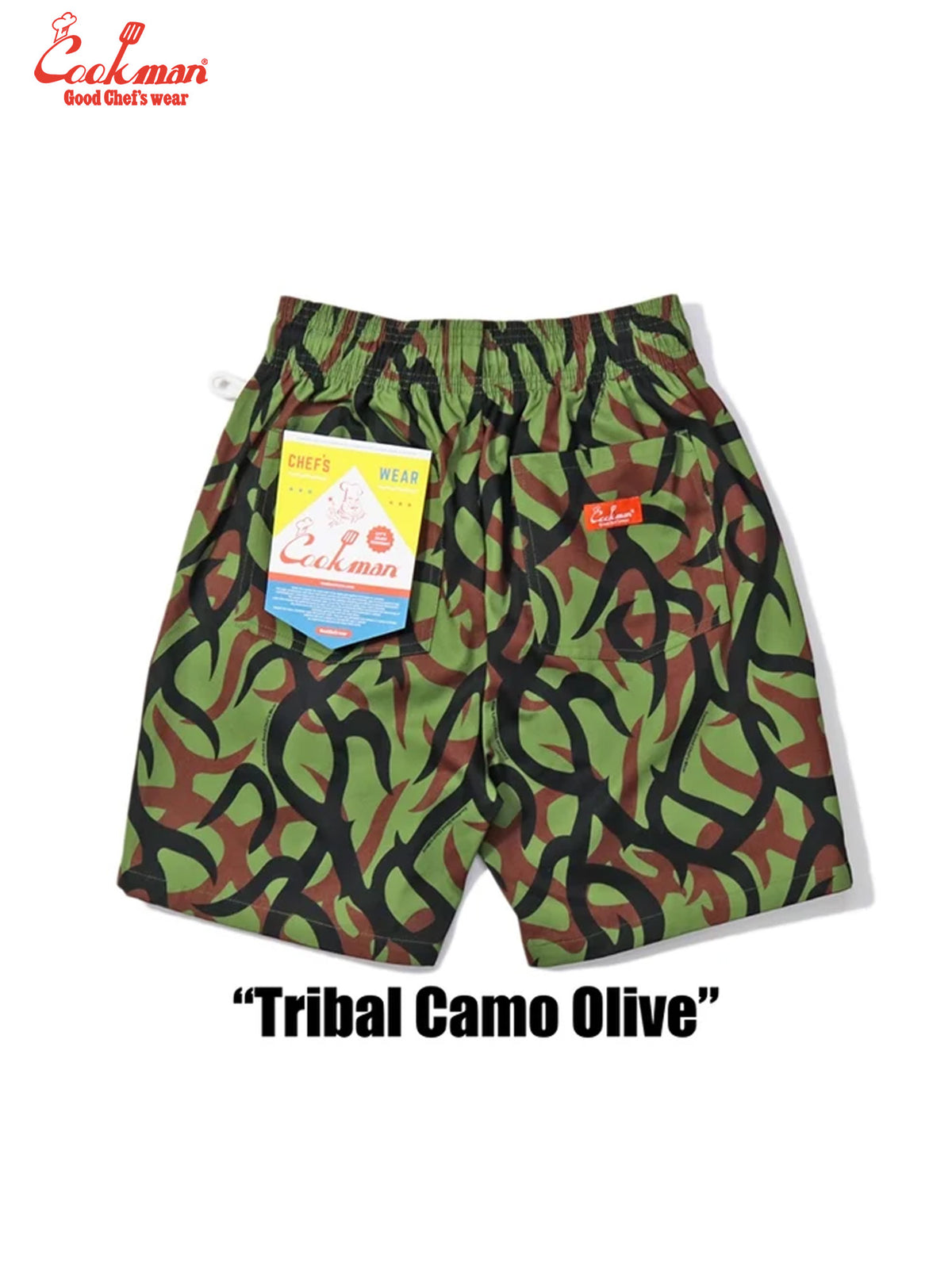 Chef Short Pants - Tribal Camo : Olive