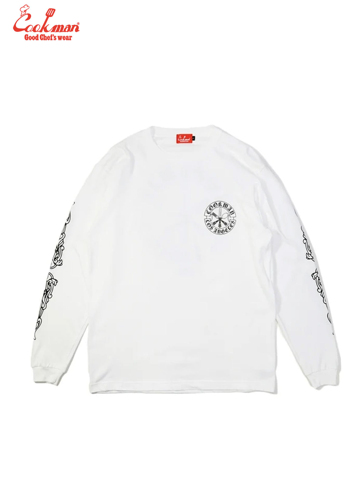 Long Sleeve Tees - Cutlery : White