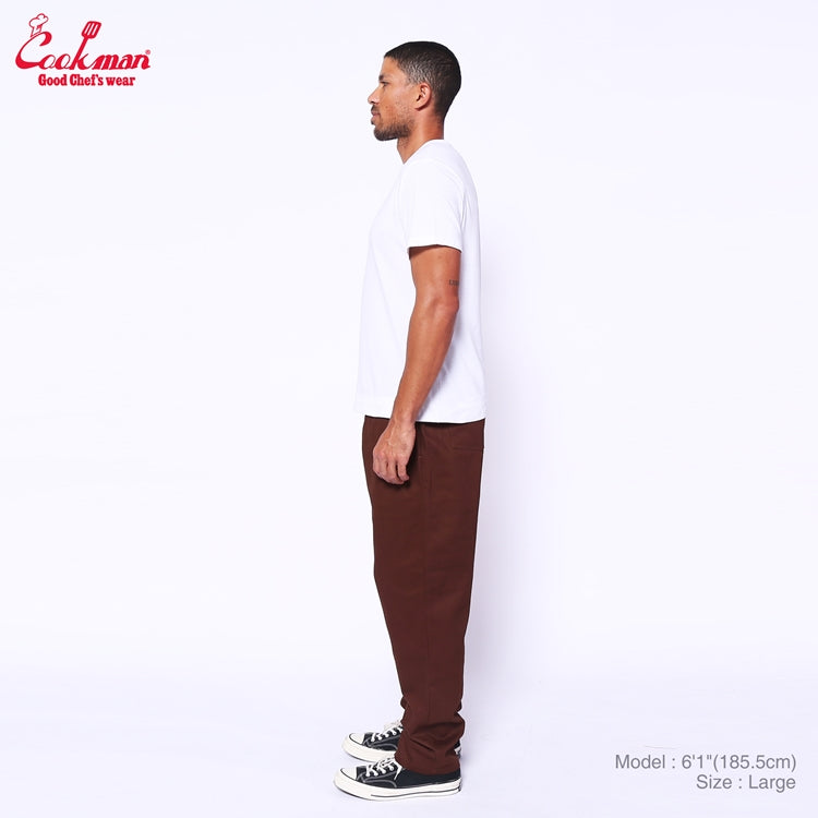 Cookman Chef Pants - Herringbone : Chocolate