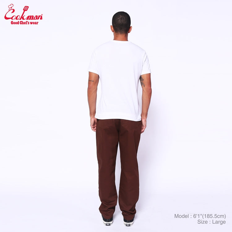 Cookman Chef Pants - Herringbone : Chocolate