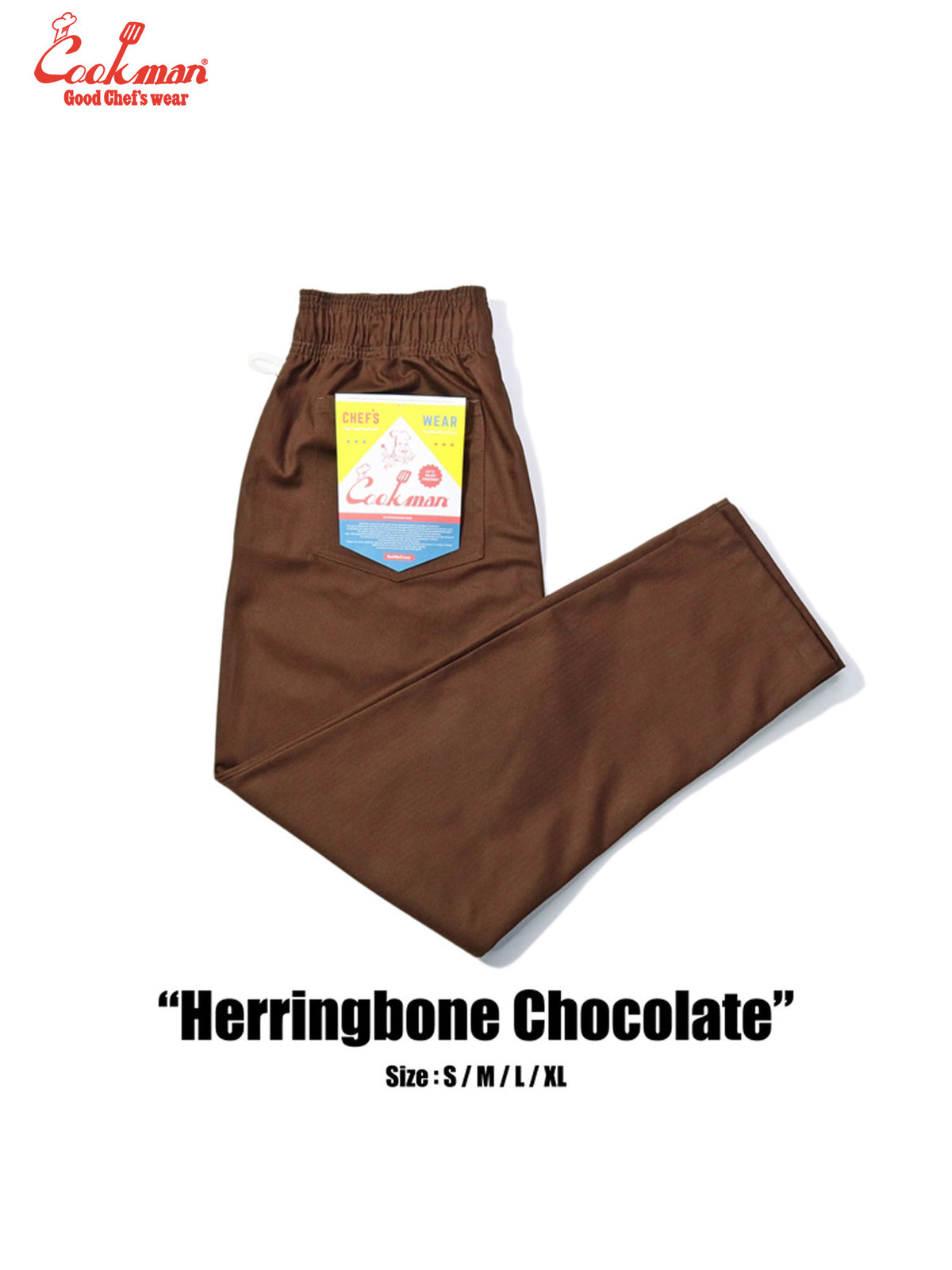 Chef Pants - Herringbone : Chocolate