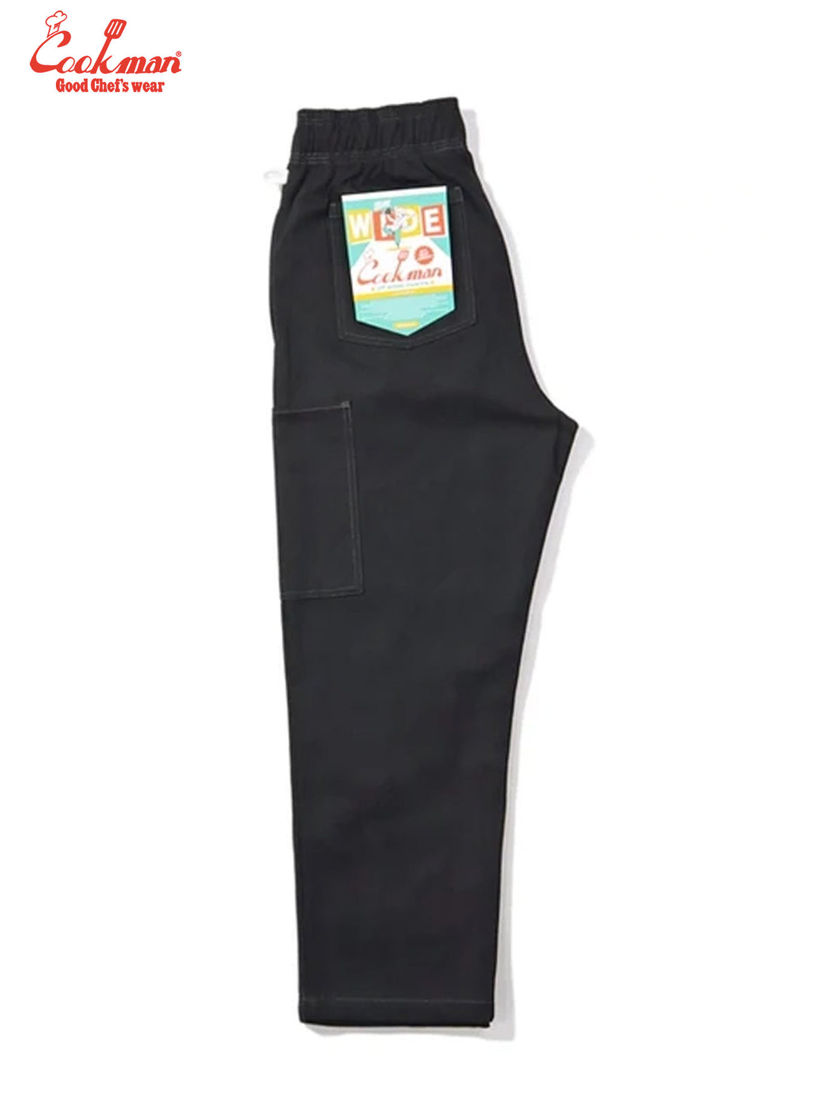 Chef Pants Semiwide - Front Pocket Duck Canvas : Black