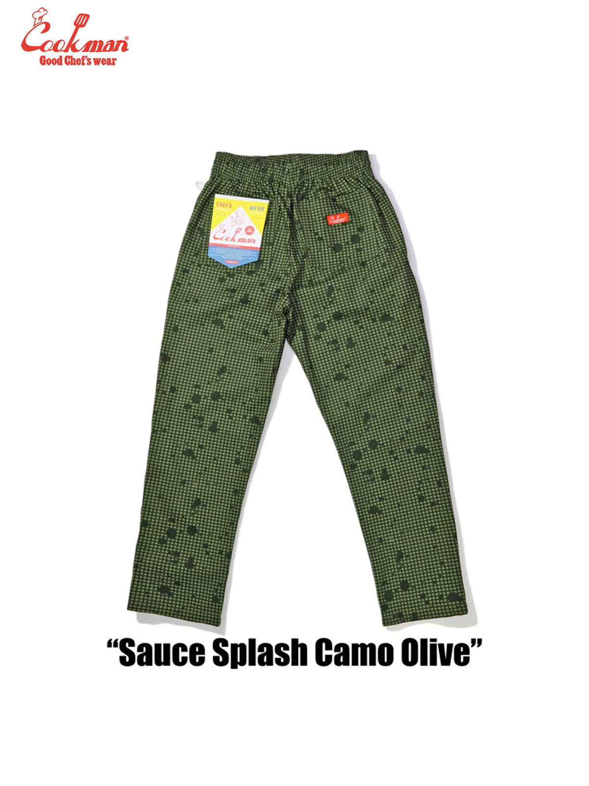 Chef Pants - Sauce Splash Camo : Olive