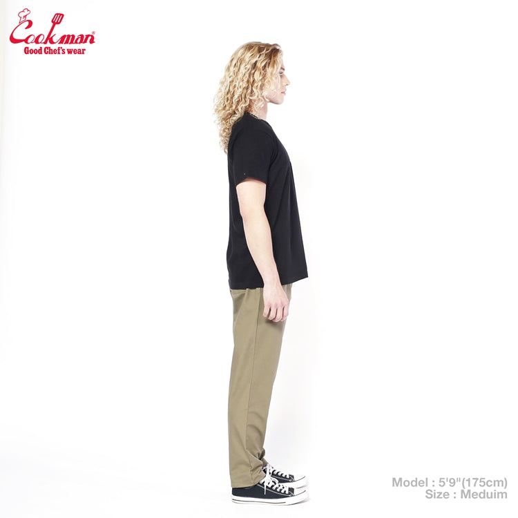 Cookman Embroidery Tees - Restaurant : Black
