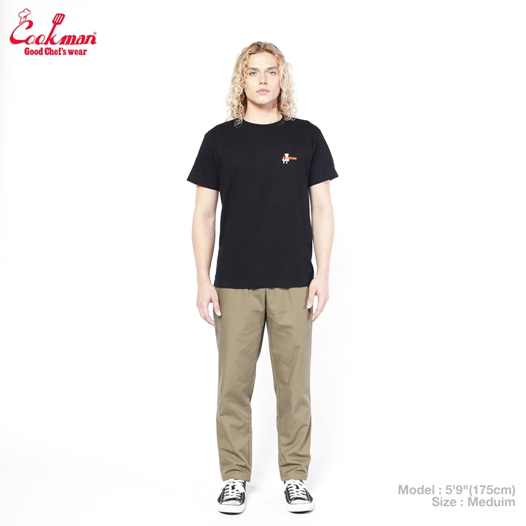 Cookman Embroidery Tees - Restaurant : Black